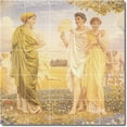 thumbnail image 1 of Ceramic Tile Mural-Albert Moore Men Women Painting 1. 60" w x 60" h using (25) 12 x 12 ceramic tiles, 1 of 3