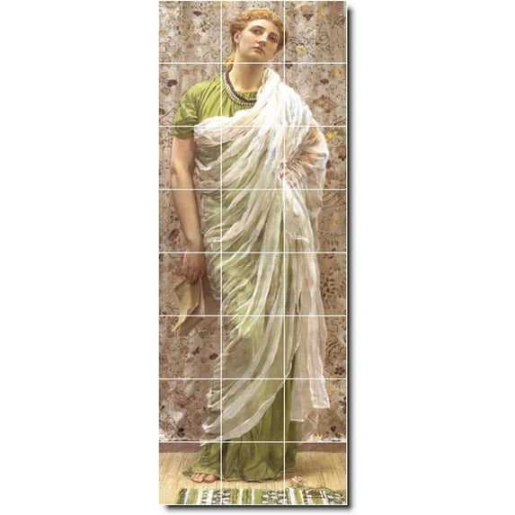Ceramic Tile Mural-Albert Moore Women Painting 22. 18" w x 48" h using (24) 6 x 6 ceramic tiles