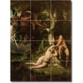 thumbnail image 1 of Ceramic Tile Mural-Alexandre Cabanel Religious Floor Tile Mural 24. 12.75" w x 17" h using (12) 4.25 x 4.25 ceramic tiles, 1 of 3