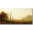 thumbnail image 1 of Ceramic Tile Mural-Alfred Bricher Waterfront Painting 46. 48" w x 24" h using (18) 8 x 8 ceramic tiles, 1 of 3