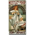 thumbnail image 1 of Ceramic Tile Mural-Alphonse Mucha Poster Art Bathroom Tile Mural 2. 36" w x 72" h using (18) 12 x 12 ceramic tiles, 1 of 3