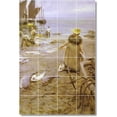 thumbnail image 1 of Ceramic Tile Mural-Anders Zorn Waterfront Painting 78. 32" w x 48" h using (24) 8 x 8 ceramic tiles, 1 of 3