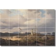 thumbnail image 1 of Ceramic Tile Mural-Andreas Achenbach Landscapes Painting 134. 48" w x 32" h using (24) 8 x 8 ceramic tiles, 1 of 3