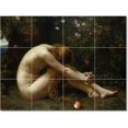 thumbnail image 1 of Ceramic Tile Mural-Anna Lea Merritt Nudes Painting 19. 17" w x 12.75" h using (12) 4.25 x 4.25 ceramic tiles, 1 of 3