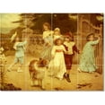 thumbnail image 1 of Ceramic Tile Mural-Arthur John Elsley Children Painting 7. 24" w x 18" h using (12) 6 x 6 ceramic tiles, 1 of 3