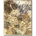 thumbnail image 1 of Ceramic Tile Mural-Arthur Rackham Illustration Painting 19. 48" w x 60" h using (20) 12 x 12 ceramic tiles, 1 of 3