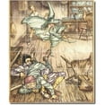 thumbnail image 1 of Ceramic Tile Mural-Arthur Rackham Illustration Painting 20. 30" w x 36" h using (30) 6 x 6 ceramic tiles, 1 of 3