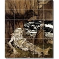 thumbnail image 1 of Ceramic Tile Mural-Arthur Rackham Illustration Painting 34. 21.25" w x 25.5" h using (30) 4.25 x 4.25 ceramic tiles, 1 of 3