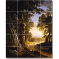thumbnail image 1 of Ceramic Tile Mural-Asher Durand Landscapes Painting 139. 32" w x 40" h using (20) 8 x 8 ceramic tiles, 1 of 3