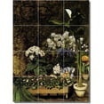 thumbnail image 1 of Ceramic Tile Mural-Auguste Renoir Flowers 11. 12.75" w x 17" h using (12) 4.25 x 4.25 ceramic tiles, 1 of 3