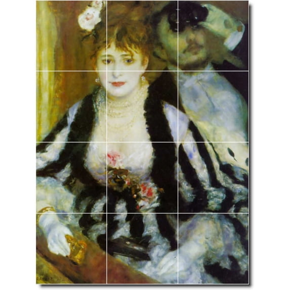 Ceramic Tile Mural-Auguste Renoir Women Painting 32. 24" w x 32" h using (12) 8 x 8 ceramic tiles