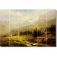 thumbnail image 1 of Ceramic Tile Mural-Benjamin Leader Landscapes Painting 161. 25.5" w x 17" h using (24) 4.25 x 4.25 ceramic tiles, 1 of 3