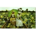 thumbnail image 1 of Ceramic Tile Mural-Charles Courtney Curran Women Painting 37. 30" w x 18" h using (15) 6 x 6 ceramic tiles, 1 of 3