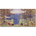 thumbnail image 1 of Ceramic Tile Mural-Childe Hassam Landscapes Painting 176. 25.5" w x 12.75" h using (18) 4.25 x 4.25 ceramic tiles, 1 of 3