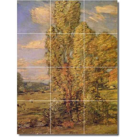 Ceramic Tile Mural-Childe Hassam Landscapes Painting 177. 24" w x 32" h using (12) 8 x 8 ceramic tiles