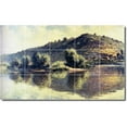 thumbnail image 1 of Ceramic Tile Mural-Claude Monet Country Painting 105. 21.25" w x 12.75" h using (15) 4.25 x 4.25 ceramic tiles, 1 of 3