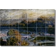 thumbnail image 1 of Ceramic Tile Mural-Claude Monet Country Painting 110. 36" w x 24" h using (24) 6 x 6 ceramic tiles, 1 of 3