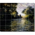 thumbnail image 1 of Ceramic Tile Mural-Claude Monet Country Painting 85. 48" w x 40" h using (30) 8 x 8 ceramic tiles, 1 of 3