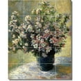 thumbnail image 1 of Ceramic Tile Mural-Claude Monet Flowers Floor Tile Mural 4. 32" w x 40" h using (20) 8 x 8 ceramic tiles, 1 of 3