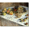 thumbnail image 1 of Ceramic Tile Mural-Claude Monet Fruit Vegetables Shower Tile Mural 11. 36" w x 30" h using (30) 6 x 6 ceramic tiles, 1 of 3