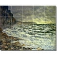 thumbnail image 1 of Ceramic Tile Mural-Claude Monet Waterfront Painting 125. 30" w x 24" h using (20) 6 x 6 ceramic tiles, 1 of 3