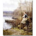 thumbnail image 1 of Ceramic Tile Mural-Daniel Ridgway Knight Country Painting 113. 40" w x 48" h using (30) 8 x 8 ceramic tiles, 1 of 3