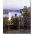 thumbnail image 1 of Ceramic Tile Mural-Daniel Ridgway Knight Country Painting 121. 21.25" w x 25.5" h using (30) 4.25 x 4.25 ceramic tiles, 1 of 3