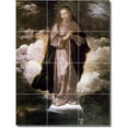 thumbnail image 1 of Ceramic Tile Mural-Diego Velazquez Religious Floor Tile Mural 20. 12.75" w x 17" h using (12) 4.25 x 4.25 ceramic tiles, 1 of 3