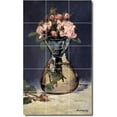 thumbnail image 1 of Ceramic Tile Mural-Edouard Manet Flowers Painting 34. 24" w x 40" h using (15) 8 x 8 ceramic tiles, 1 of 3