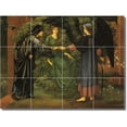 thumbnail image 1 of Ceramic Tile Mural-Edward Burne-Jones Mythology Shower Tile Mural 13. 32" w x 24" h using (12) 8 x 8 ceramic tiles, 1 of 3