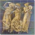 thumbnail image 1 of Ceramic Tile Mural-Edward Burne-Jones Women Painting 59. 40" w x 40" h using (25) 8 x 8 ceramic tiles, 1 of 3