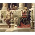 thumbnail image 1 of Ceramic Tile Mural-Edward John Poynter Historical Tile Mural Interior Decorating Ideas. 48" w x 40" h using (30) 8 x 8 ceramic tiles, 1 of 3