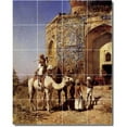 thumbnail image 1 of Ceramic Tile Mural-Edwin Weeks Animals Painting 19. 48" w x 60" h using (20) 12 x 12 ceramic tiles, 1 of 3