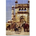 thumbnail image 1 of Ceramic Tile Mural-Edwin Weeks City Bathroom Tile Mural 2. 32" w x 48" h using (24) 8 x 8 ceramic tiles, 1 of 3