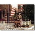 thumbnail image 1 of Ceramic Tile Mural-Edwin Weeks City Floor Tile Mural 10. 17" w x 12.75" h using (12) 4.25 x 4.25 ceramic tiles, 1 of 3