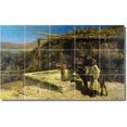 thumbnail image 1 of Ceramic Tile Mural-Edwin Weeks Historical Backsplash Tile Mural 20. 30" w x 18" h using (15) 6 x 6 ceramic tiles, 1 of 3