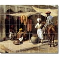 thumbnail image 1 of Ceramic Tile Mural-Edwin Weeks Historical Custom Tile Mural 28. 48" w x 40" h using (30) 8 x 8 ceramic tiles, 1 of 3