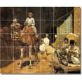 thumbnail image 1 of Ceramic Tile Mural-Edwin Weeks Village Painting 25. 48" w x 40" h using (30) 8 x 8 ceramic tiles, 1 of 3