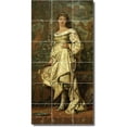 thumbnail image 1 of Ceramic Tile Mural-Elihu Vedder Dancers Painting 15. 12.75" w x 25.5" h using (18) 4.25 x 4.25 ceramic tiles, 1 of 3