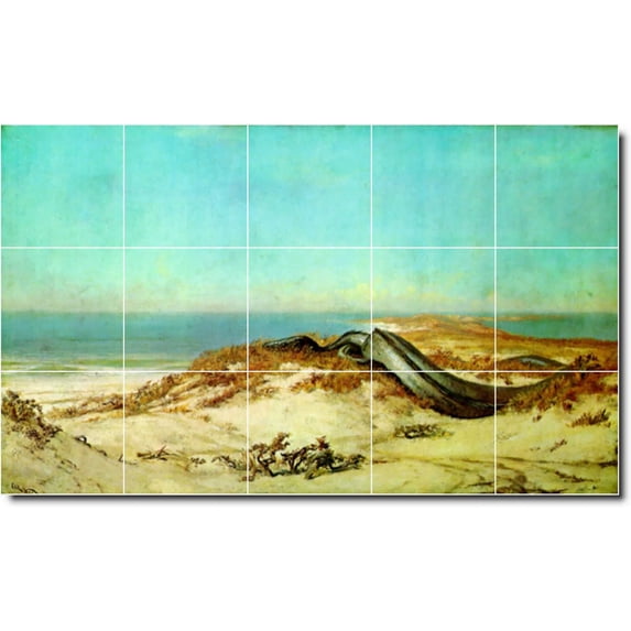 Ceramic Tile Mural-Elihu Vedder Mythology 18. 21.25" w x 12.75" h using (15) 4.25 x 4.25 ceramic tiles