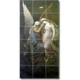 thumbnail image 1 of Ceramic Tile Mural-Elihu Vedder Mythology Floor Tile Mural 21. 18" w x 36" h using (18) 6 x 6 ceramic tiles, 1 of 3