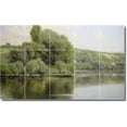 thumbnail image 1 of Ceramic Tile Mural-Emilio Sanchez-Perrier Landscapes Painting 189. 21.25" w x 12.75" h using (15) 4.25 x 4.25 ceramic tiles, 1 of 3