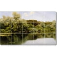 thumbnail image 1 of Ceramic Tile Mural-Emilio Sanchez-Perrier Waterfront Painting 163. 21.25" w x 12.75" h using (15) 4.25 x 4.25 ceramic tiles, 1 of 3