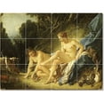 thumbnail image 1 of Ceramic Tile Mural-Francois Boucher Nudes Tile Mural Residential Remodeling Ideas 32" w x 24" h using (12) 8 x 8 ceramic tiles, 1 of 3