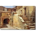 thumbnail image 1 of Ceramic Tile Mural-Frank Duveneck Village Painting 47. 48" w x 32" h using (24) 8 x 8 ceramic tiles, 1 of 3