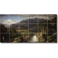 thumbnail image 1 of Ceramic Tile Mural-Frederic Church Landscapes Painting 207. 36" w x 18" h using (18) 6 x 6 ceramic tiles, 1 of 3