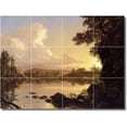thumbnail image 1 of Ceramic Tile Mural-Frederic Church Landscapes Painting 228. 32" w x 24" h using (12) 8 x 8 ceramic tiles, 1 of 3