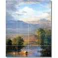 thumbnail image 1 of Ceramic Tile Mural-Frederic Church Landscapes Painting 240. 17" w x 21.25" h using (20) 4.25 x 4.25 ceramic tiles, 1 of 3