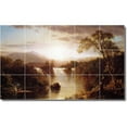 thumbnail image 1 of Ceramic Tile Mural-Frederic Church Waterfalls Backsplash Tile Mural 26. 40" w x 24" h using (15) 8 x 8 ceramic tiles, 1 of 3