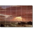 thumbnail image 1 of Ceramic Tile Mural-Frederic Church Waterfront Painting 185. 36" w x 24" h using (24) 6 x 6 ceramic tiles, 1 of 3